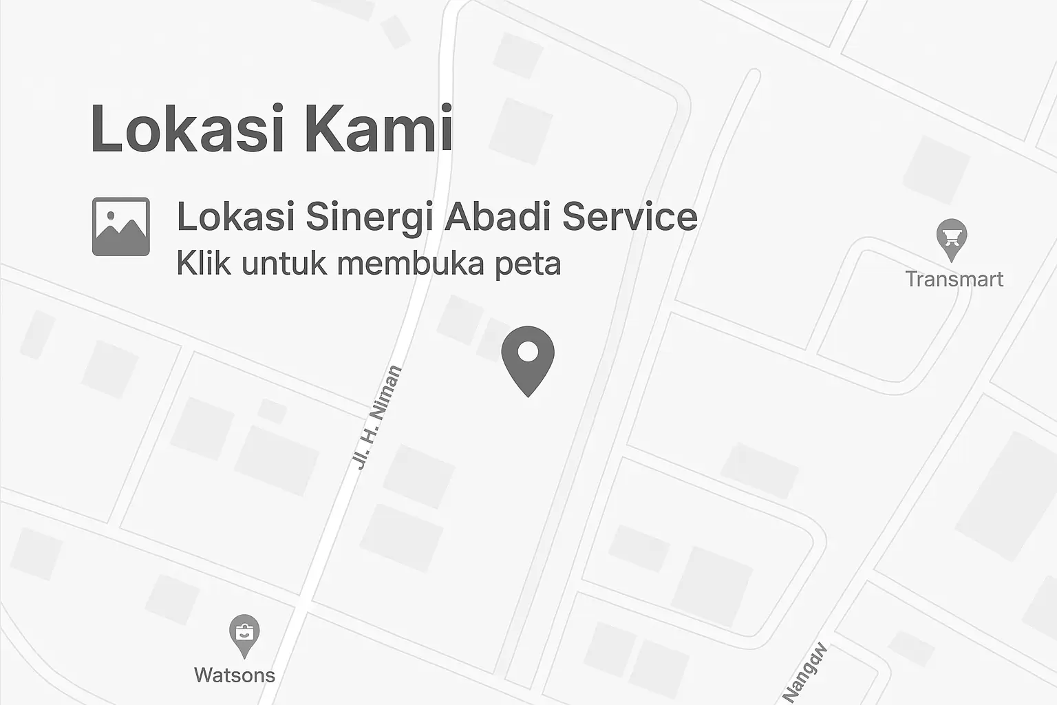 Peta lokasi Sinergi Abadi Service